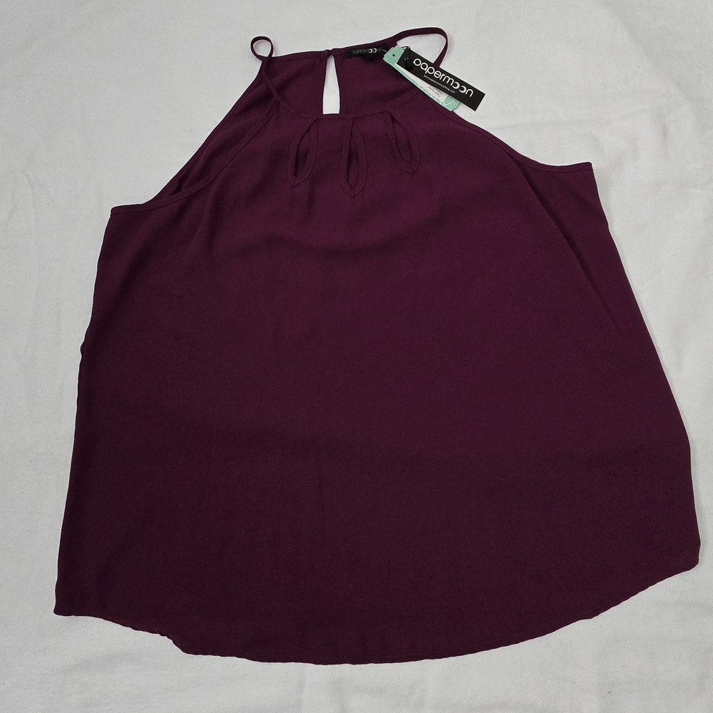 Papermoon Burgundy Halter Top